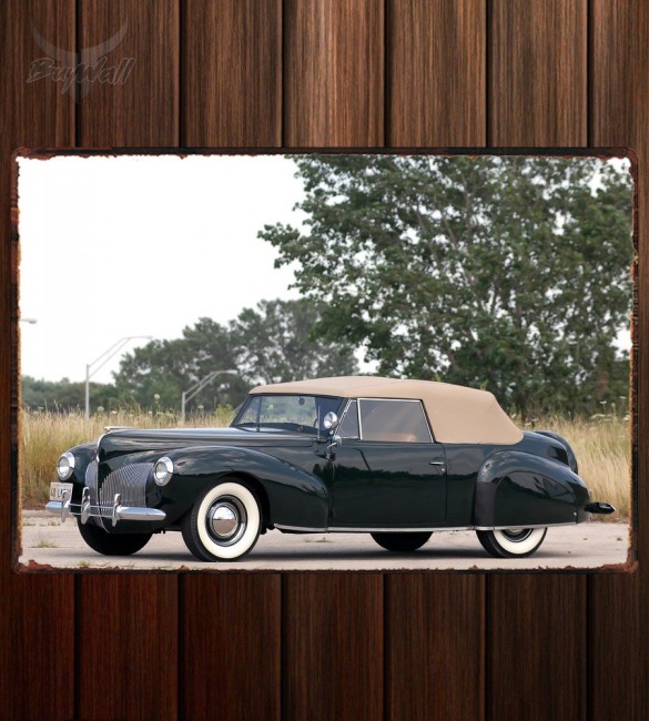 Металлическая табличка Lincoln Zephyr Continental Cabriolet Металлическая табличка Lincoln Zephyr Continental Cabriolet